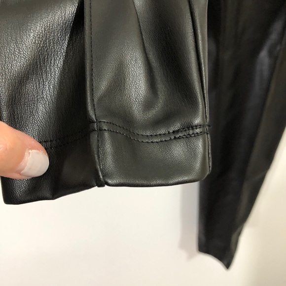 NWT Zac & Rachel Faux leather pleat leggings - Picture 6 of 11